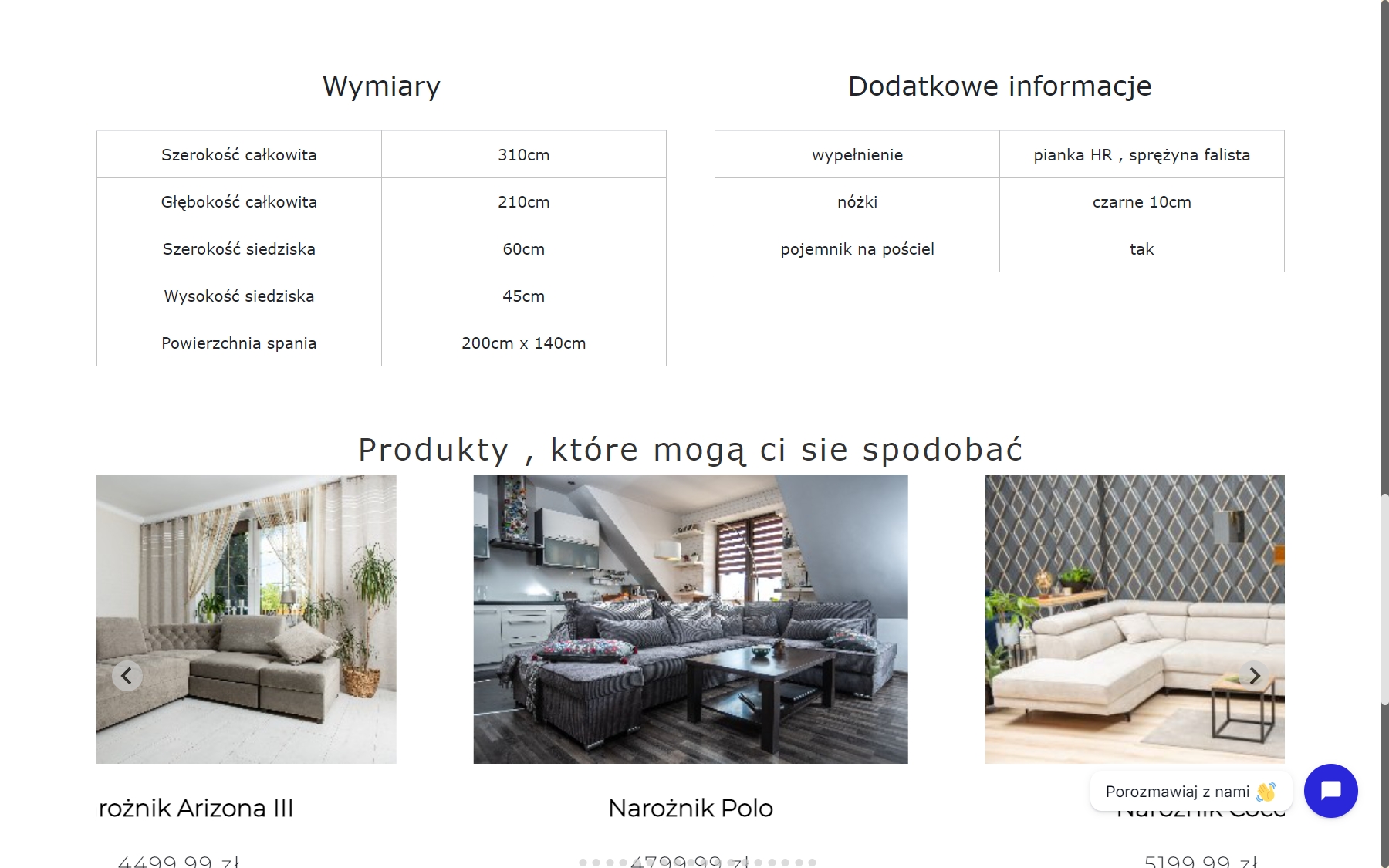 Strona salonu meblowego na laptopie - widok 6